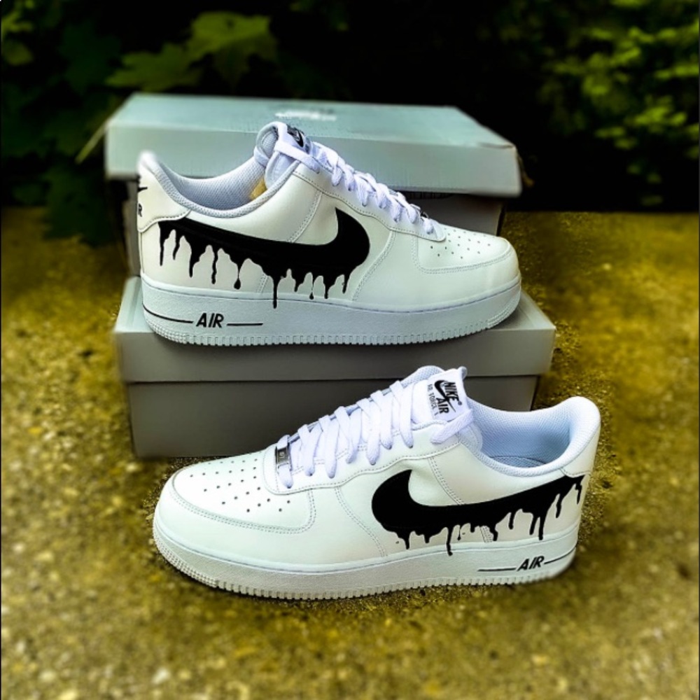 Custom Dripped Nike Air Force 1s